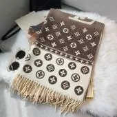 foulard louis vuitton marron monogram pas cher laine velours melanger l180cm w65cm 019